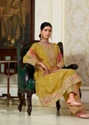 Sneha By Rangoon Ho Embroidery Flair Kurti With Bottom Dupatta
